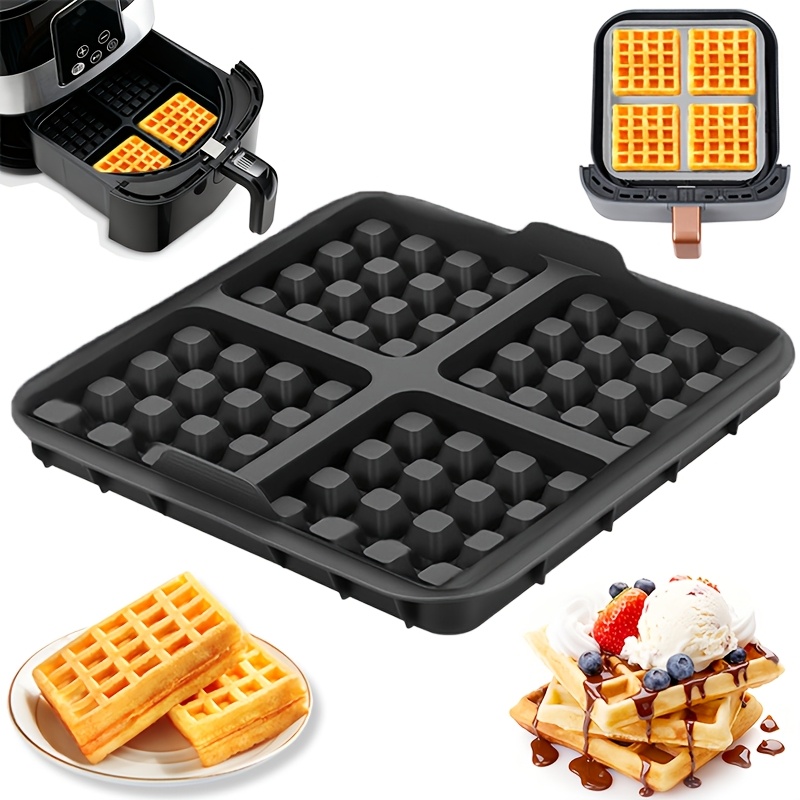 Egg Waffle Pan - Forma Quadrada para Waffles, Panela Antiaderente
