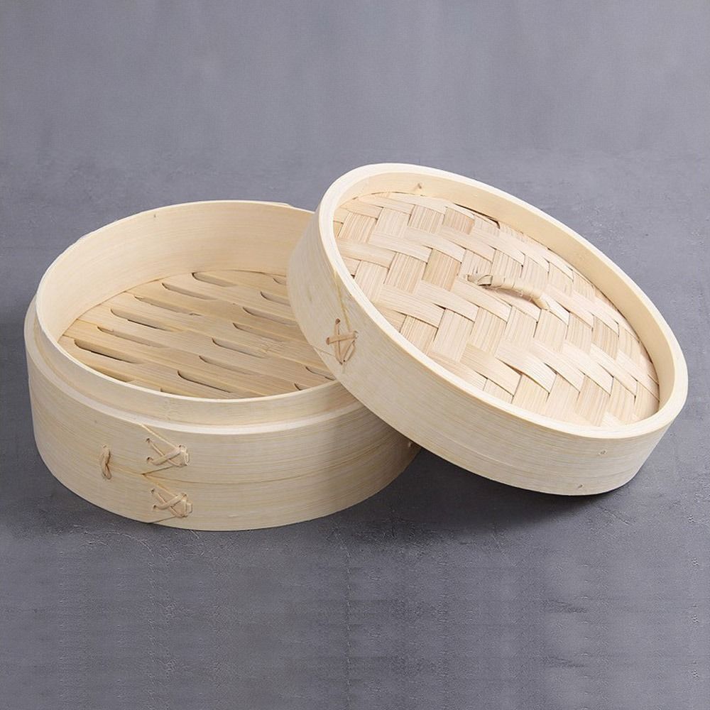 Cesta De Vapor De Bambu Com Ta - Bao Steamer Bamboo avaliação e preço