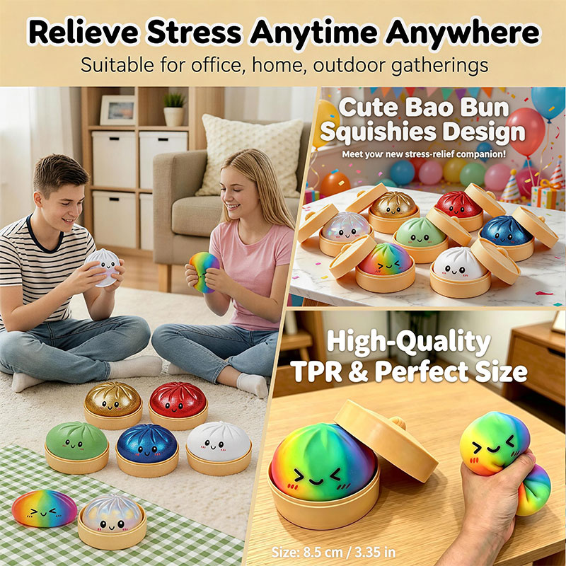 Brinquedo Squishy Bao Bun com  - Bao Steamer Bamboo avaliação e preço