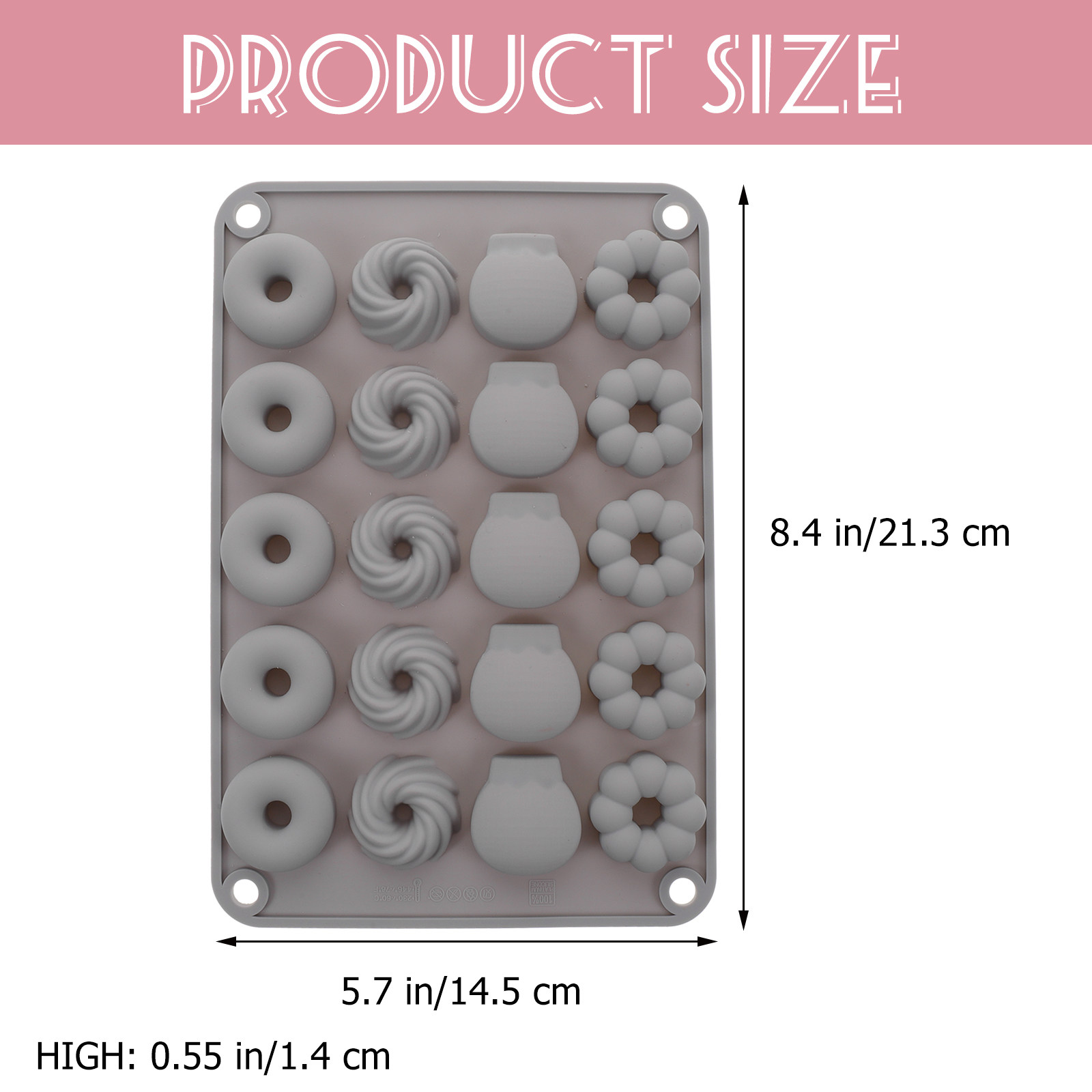 Molde de Silicone para Mini Do - Donut Mold Silicone avaliação e preço
