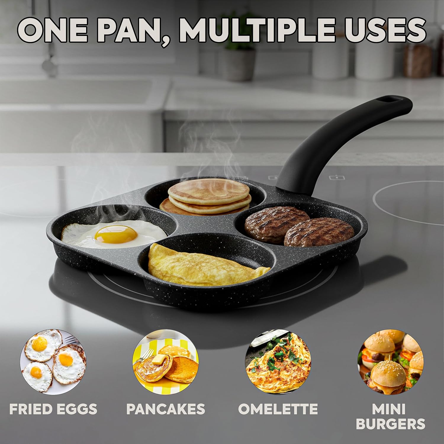 Panela Antiaderente para Frita - Egg Waffle Pan avaliação e preço